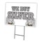Signmission We Buy Silver Yard Sign & Stake outdoor plastic coroplast window, C-1216 We Buy Silver C-1216 We Buy Silver - alternate 1